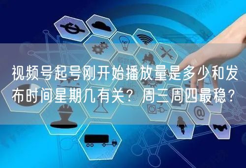 视频号起号刚开始播放量是多少和发布时间星期几有关？周三周四最稳？